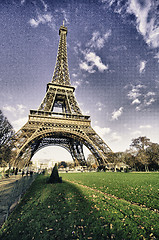 Image showing Colors of Sky over Eiffel Tower, Paris