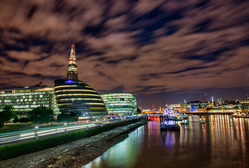 Image showing Colors, Lights and Architecture of London in Autumn