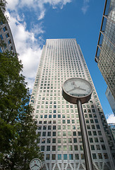 Image showing Office Buildings and Skyscrapers in Canary Wharf, financial dist