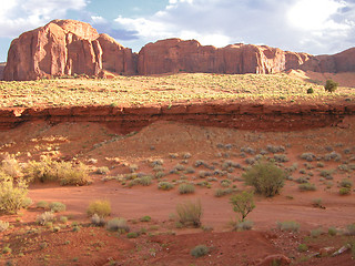 Image showing Summer in the Monument Valley