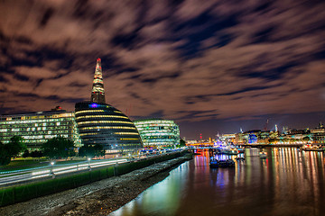 Image showing Colors, Lights and Architecture of London in Autumn