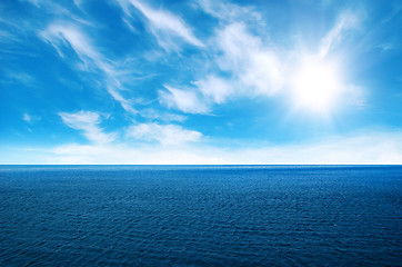 Image showing Sea and perfect sky
