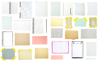 Image showing collection of old note paper