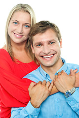 Image showing Beautiful young happy smiling couple