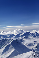 Image showing Snow-capped mountains