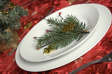 Image showing Christmas dinner table