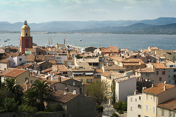 Image showing Clock Tower in St Tropez