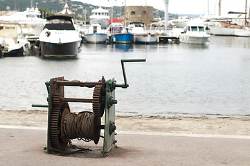 Image showing Platform to putting boats in the sea