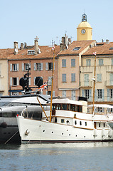 Image showing Anchored Yacht in St. Tropez