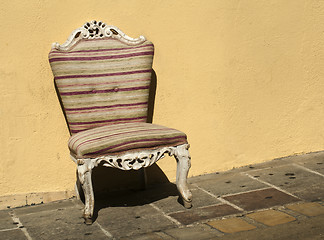 Image showing Old chair in baroque style