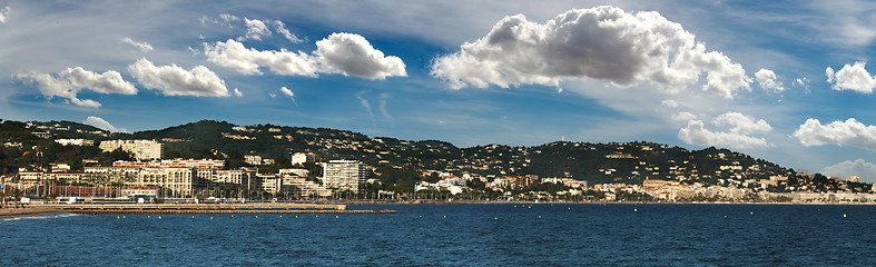 Image showing French riviera panorama