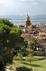 Image showing Clock Tower in St Tropez