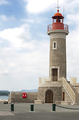 Image showing Port light in Saint Tropez