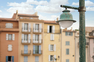 Image showing Ancient buildings in St. Tropez. 