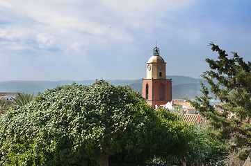 Image showing Clock Tower in St Tropez