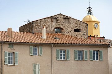 Image showing Clock Tower in St Tropez