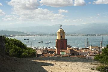 Image showing Clock Tower in St Tropez