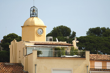 Image showing Clock Tower in St Tropez