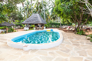 Image showing Swimming pool in African Garden