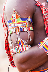 Image showing Masai traditional costume