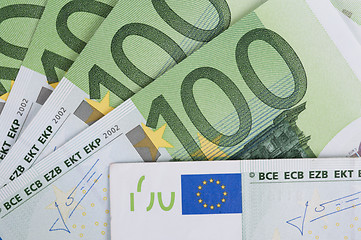 Image showing euro banknotes