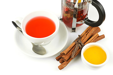 Image showing berries  tea