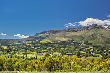 Image showing Beautiful hills of South Africa