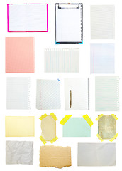 Image showing collection of old note paper