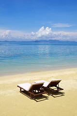 Image showing beach and tropical sea