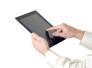 Image showing hands with tablet computer