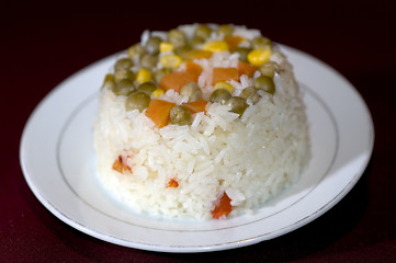 Image showing rice and vegetables