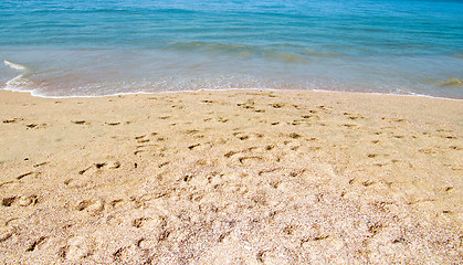 Image showing sand of beach 