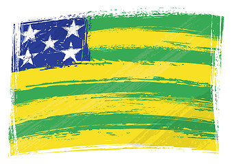 Image showing Grunge Goias flag