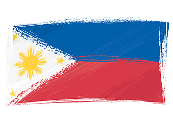 Image showing Grunge Philippines flag