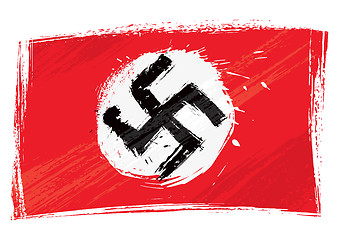 Image showing Grunge Nazi flag