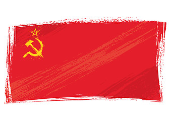 Image showing Grunge Soviet Union flag