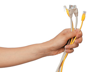 Image showing LAN cords