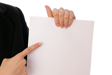 Image showing white blank paper