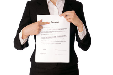 Image showing Contract