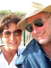 Image showing man and woman on beach