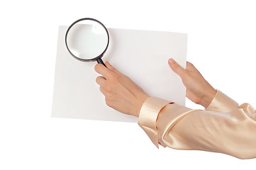 Image showing White blank paper