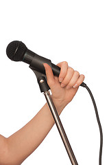 Image showing black microphone