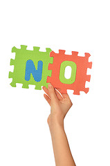 Image showing word no