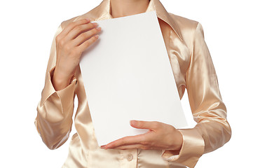Image showing white blank paper
