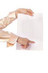 Image showing white blank paper