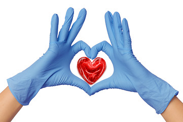 Image showing doctor with heart