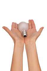 Image showing lamp in the woman's hand