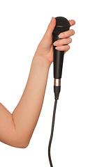 Image showing black microphone