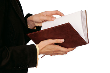 Image showing woman reads book