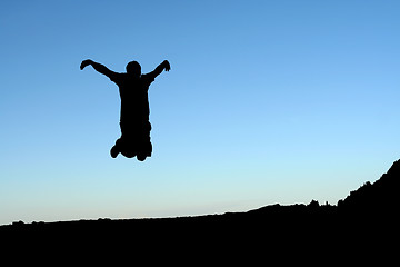 Image showing Jumping man